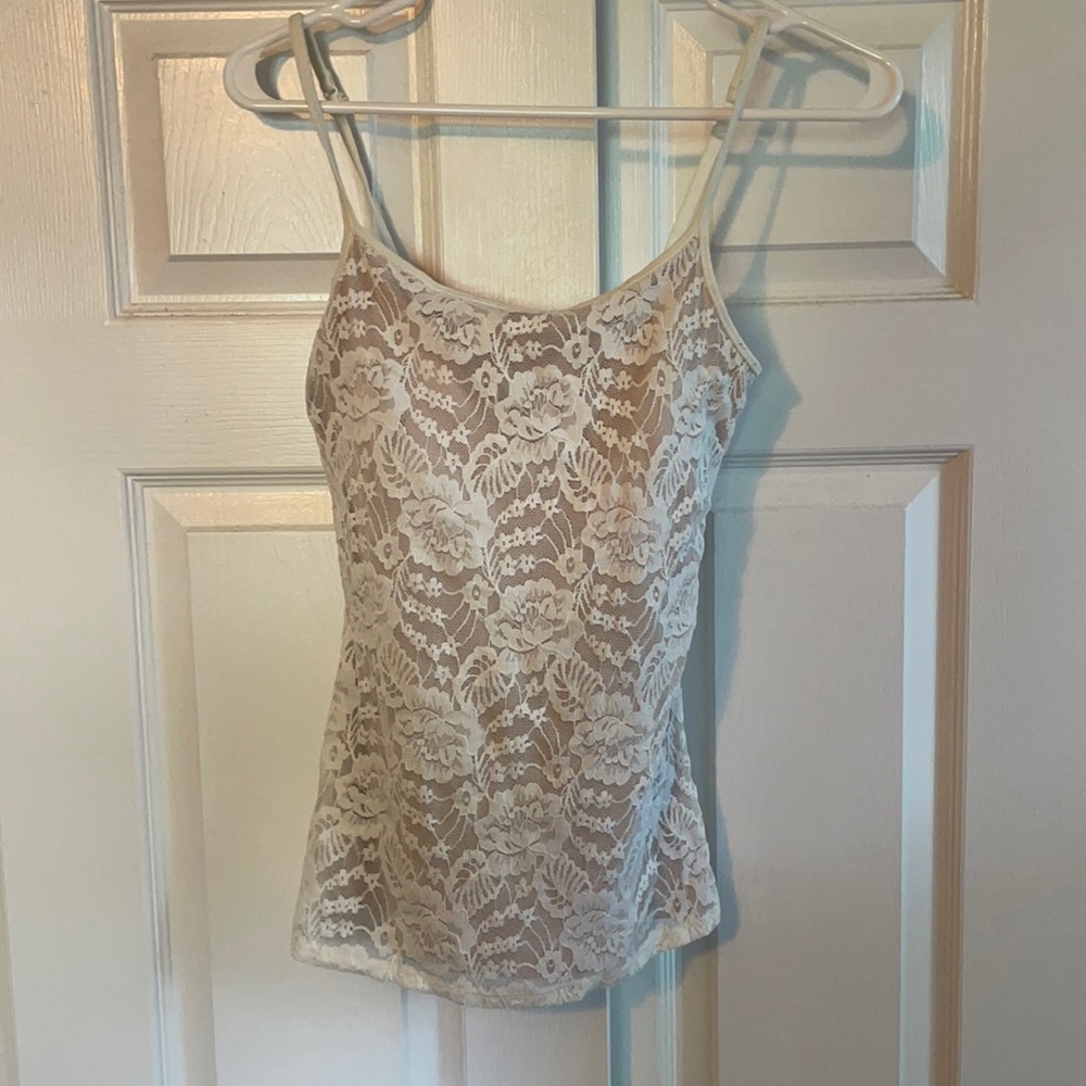 Express bra cami- cream lace